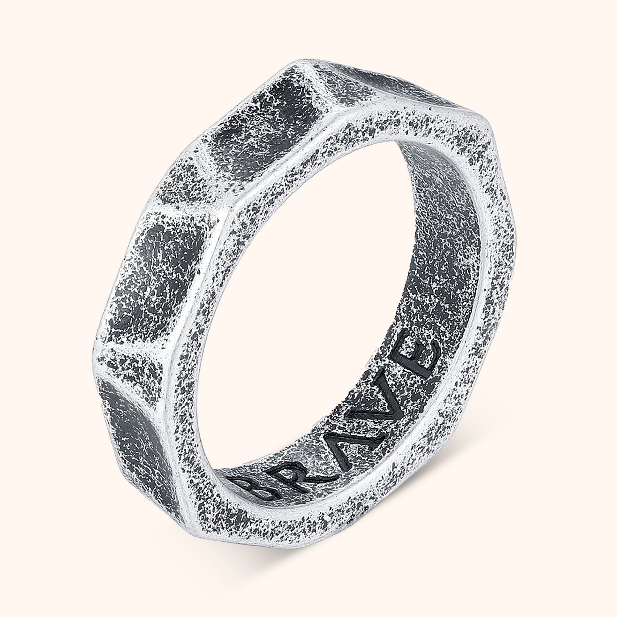 Anello Uomo BRAVE Cromo - Chiara Jewels