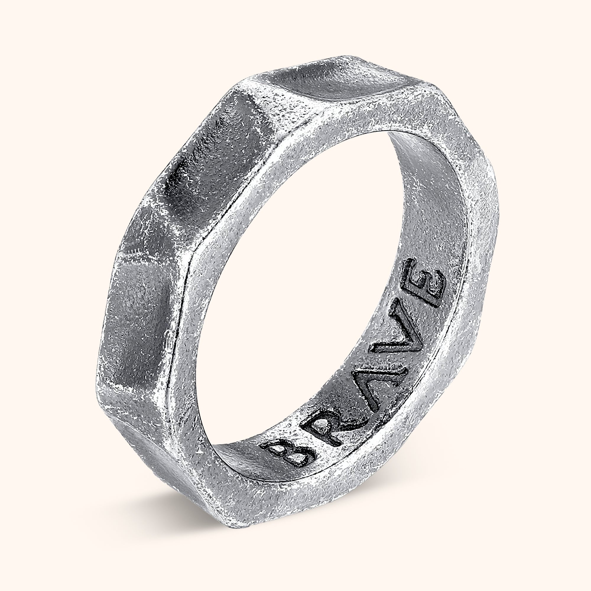 Anello Uomo BRAVE Cromo - Chiara Jewels