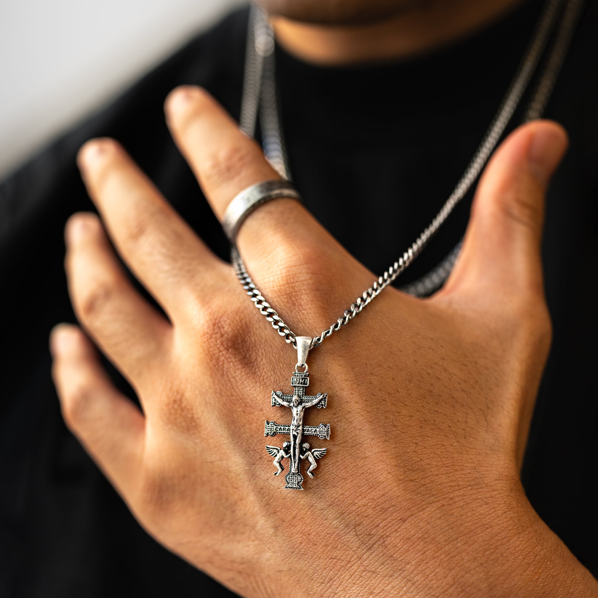 Collana Uomo BRAVE Croce di Caravaca - Chiara Jewels