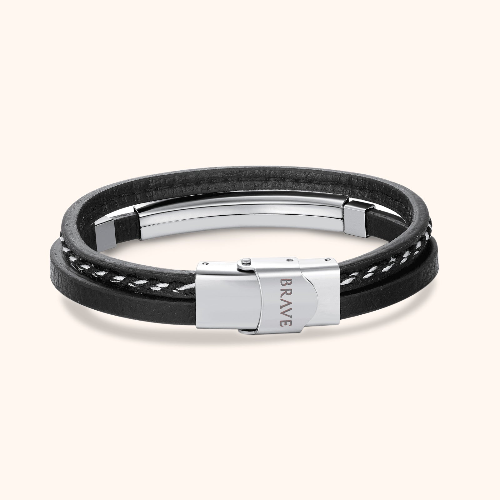 Bracciale Uomo BRAVE Lord - Testo Personalizzabile - Chiara Jewels