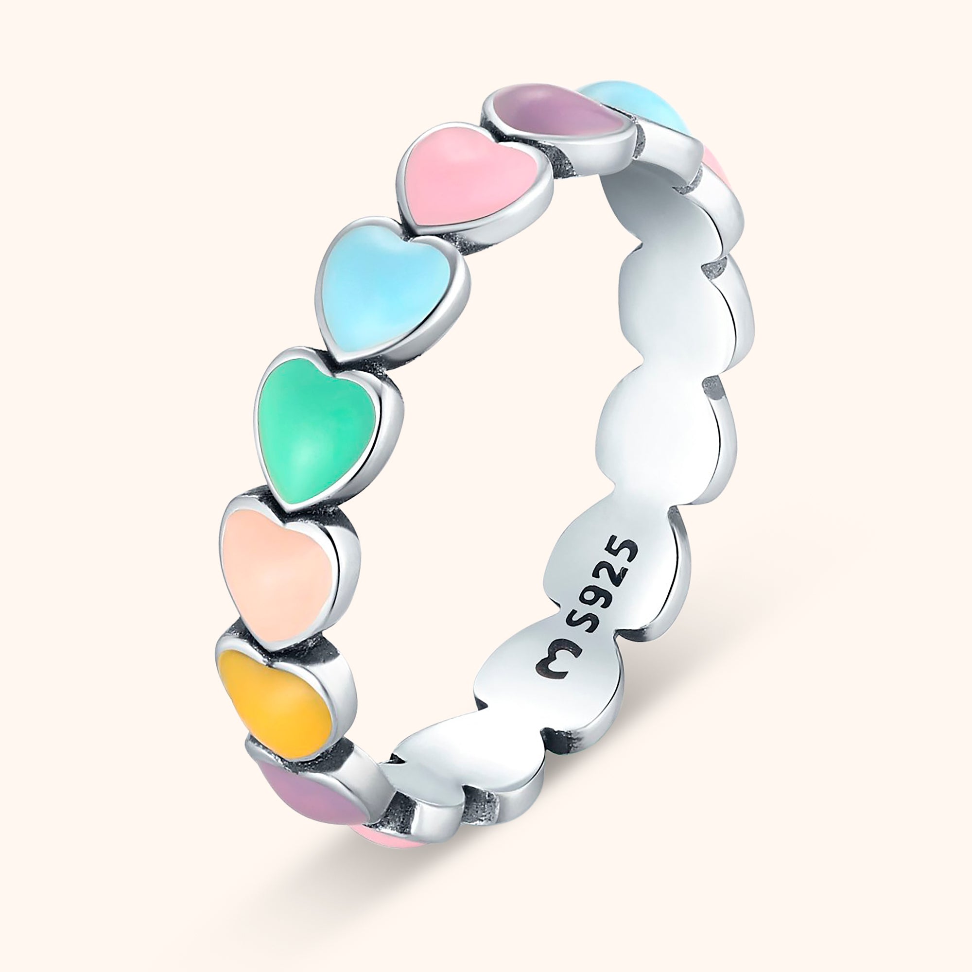 Anello Cuori Colorati - Chiara Jewels