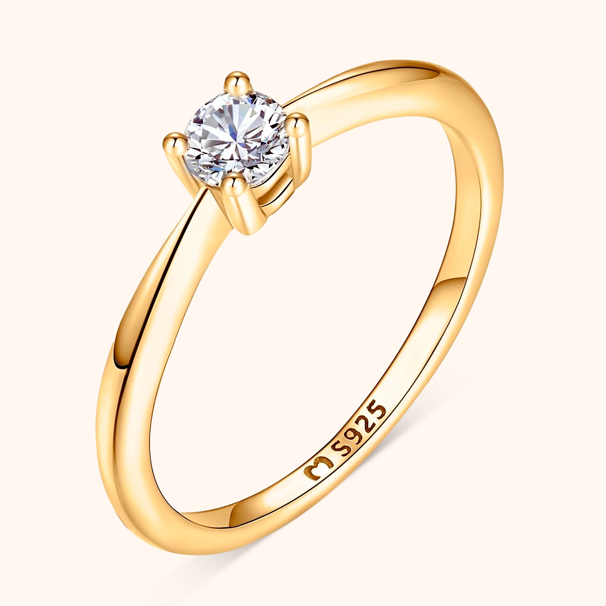 Anello Zirconia Solitaria - Chiara Jewels