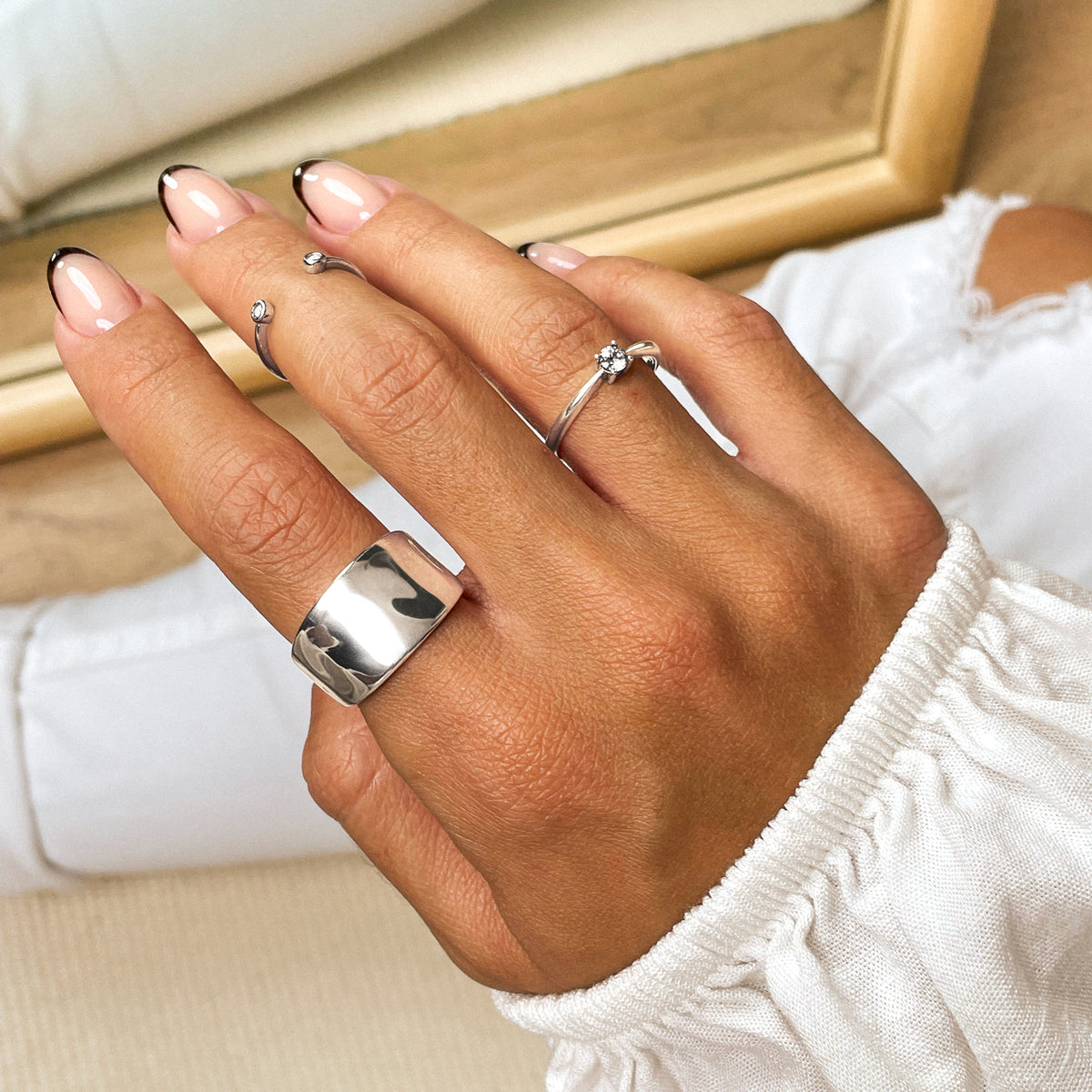 Anello Zirconia Rotonda - Chiara Jewels