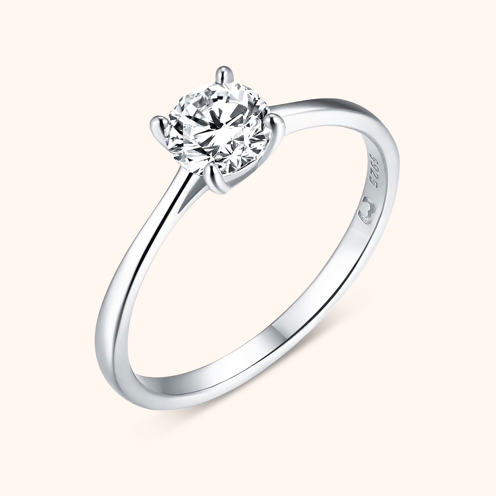 Anello Zirconia Rotonda - Chiara Jewels