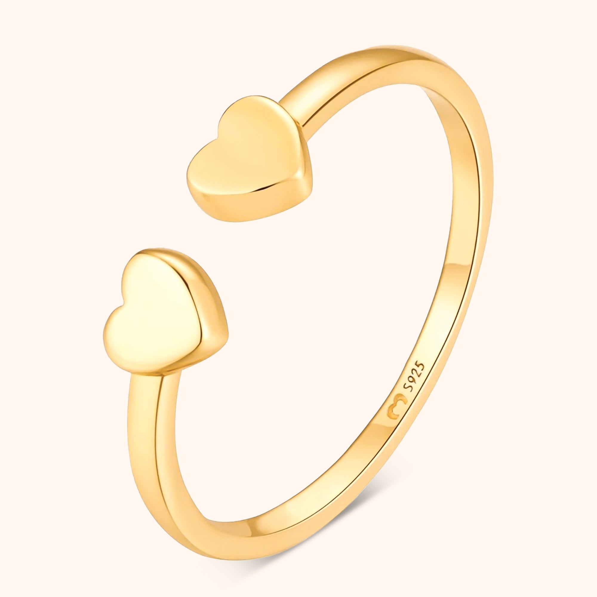 Anello Doppio Cuore - Chiara Jewels