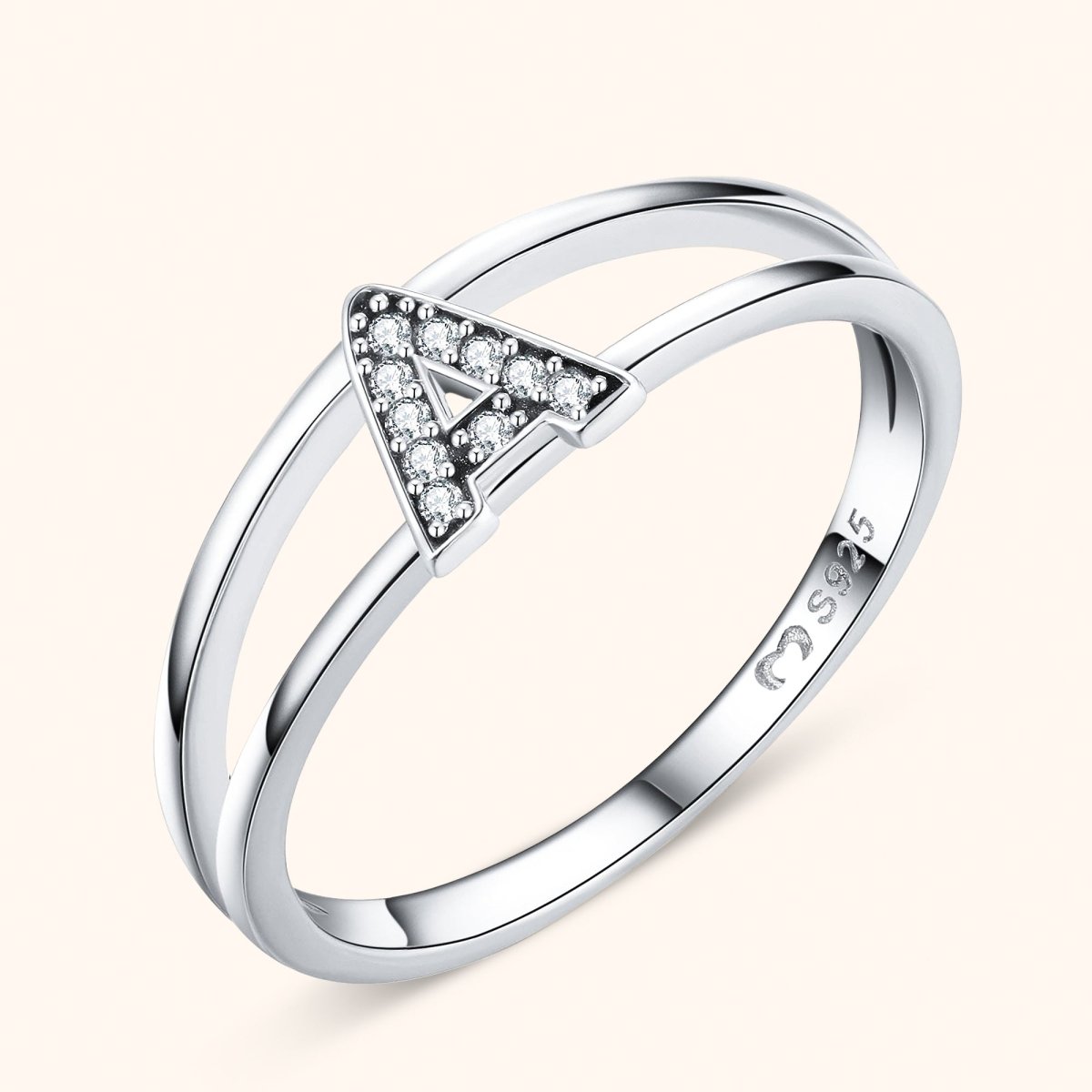 Anello Iniziale Argentati - Chiara Jewels