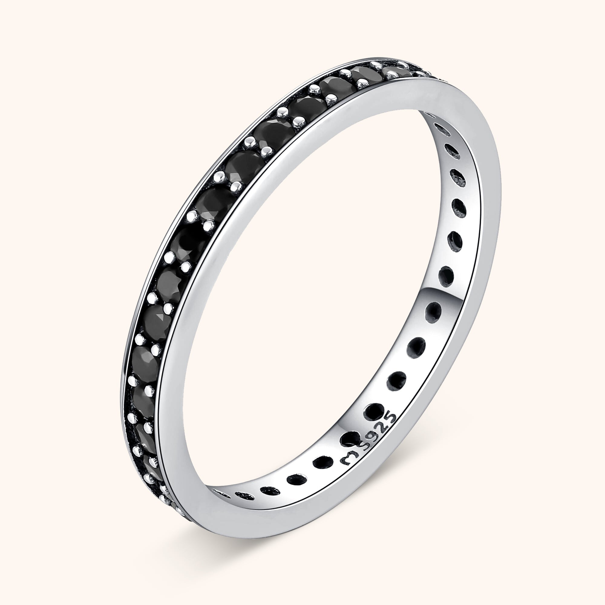Anello Zircone Nero - Chiara Jewels