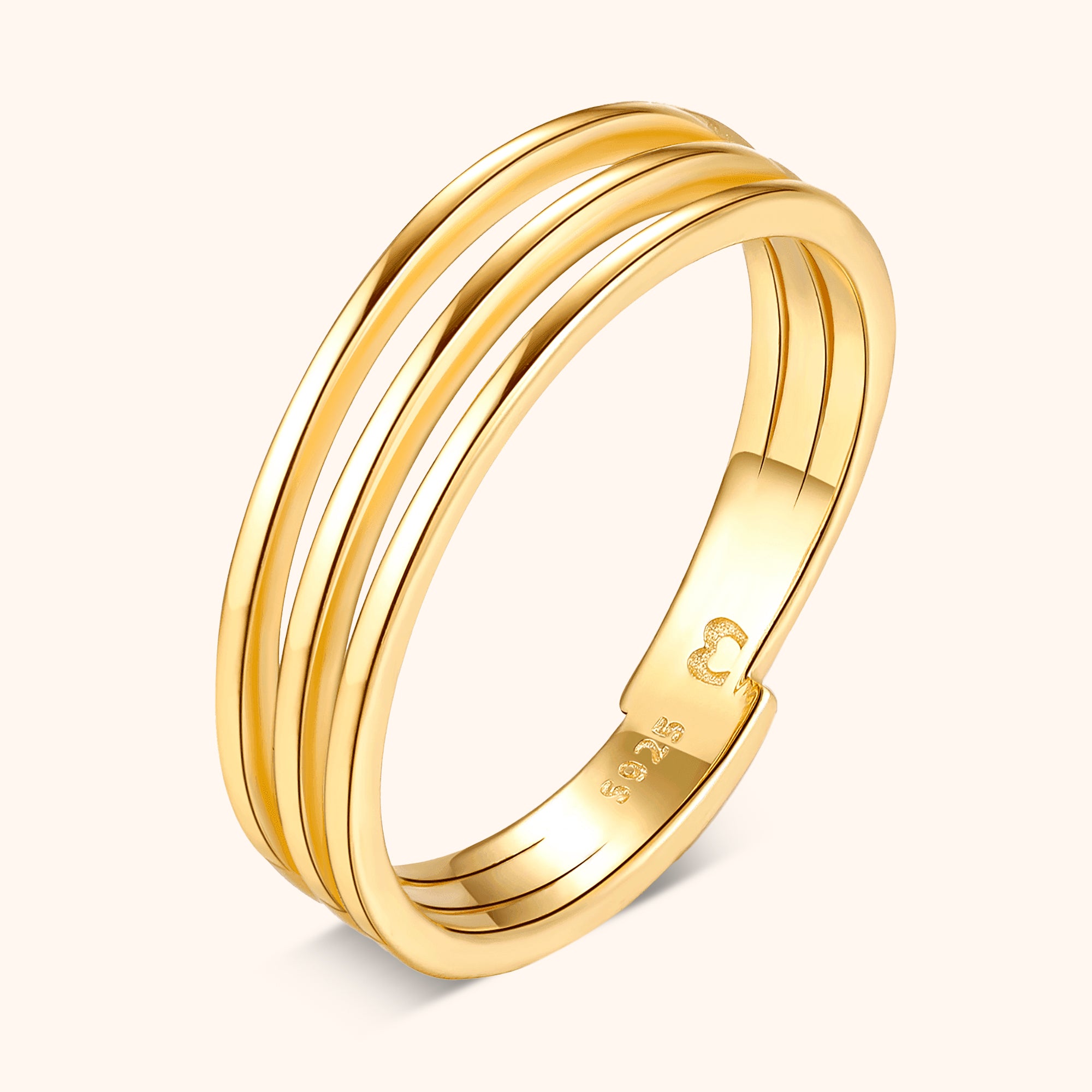 Anello Tre Linee - Chiara Jewels