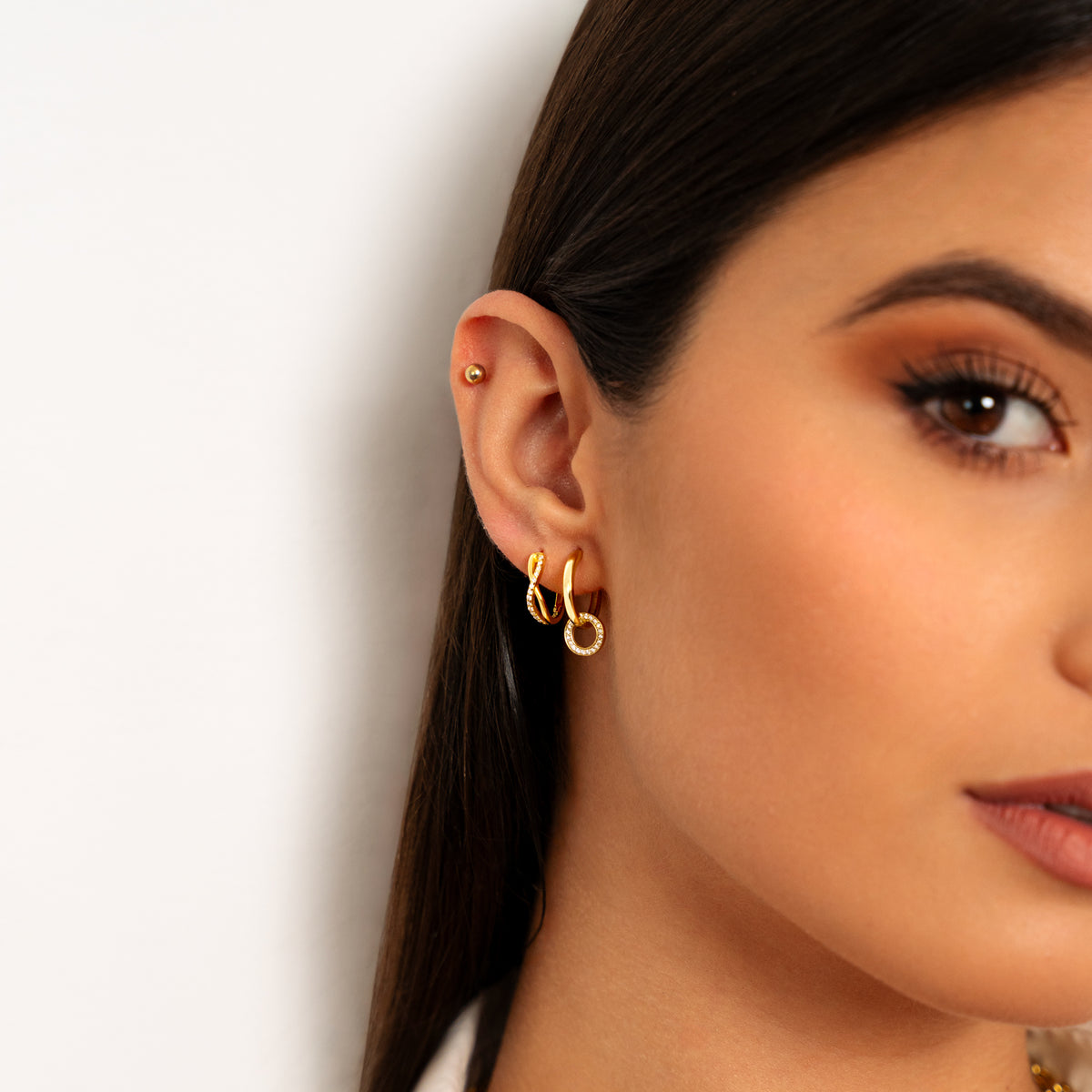 Orecchini Cerchi Intrecciati - Chiara Jewels