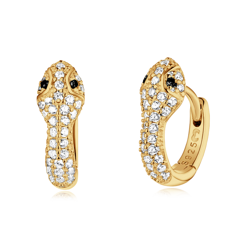 Orecchini Serpente d'argento - Chiara Jewels