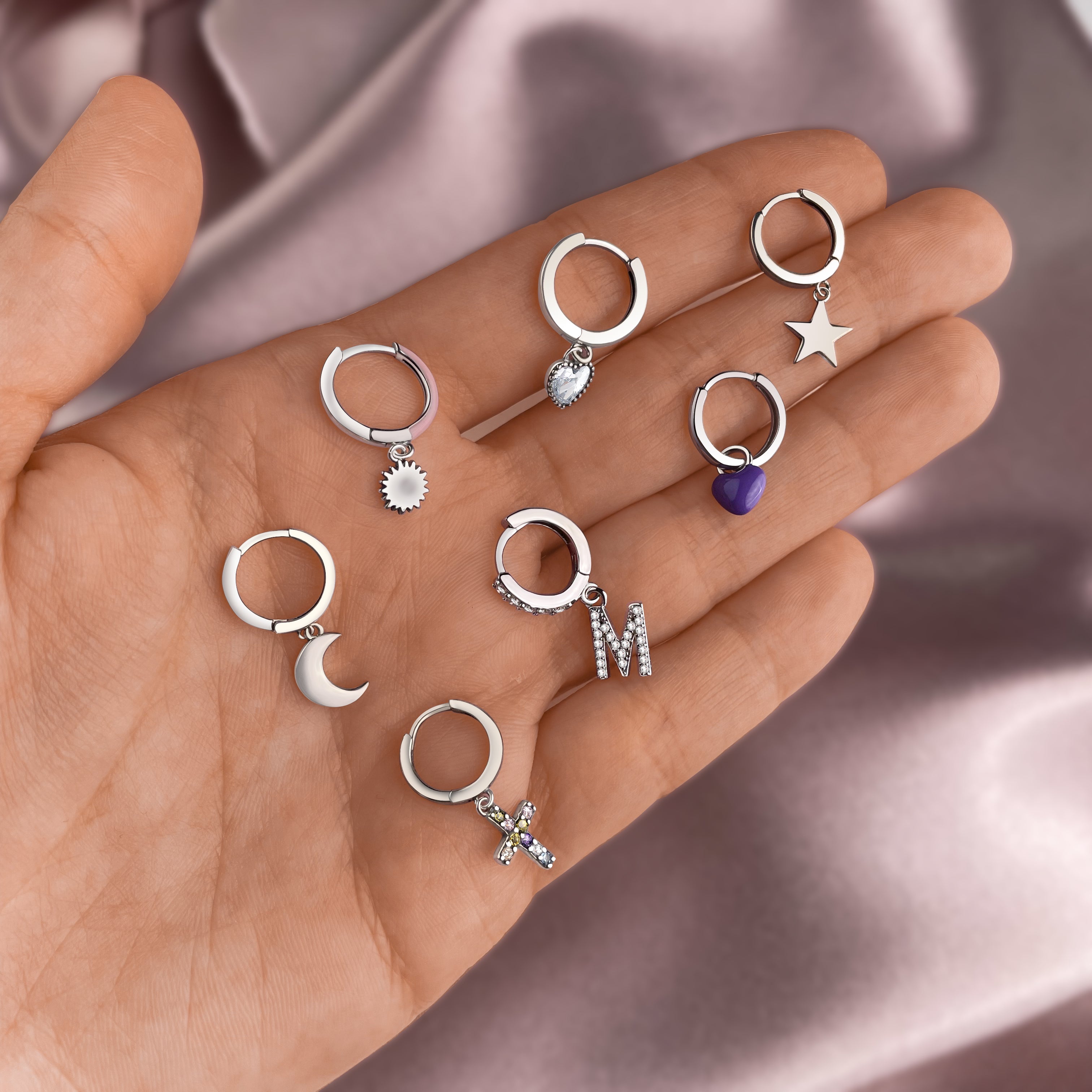 Orecchini Cerchi Iniziali - Chiara Jewels