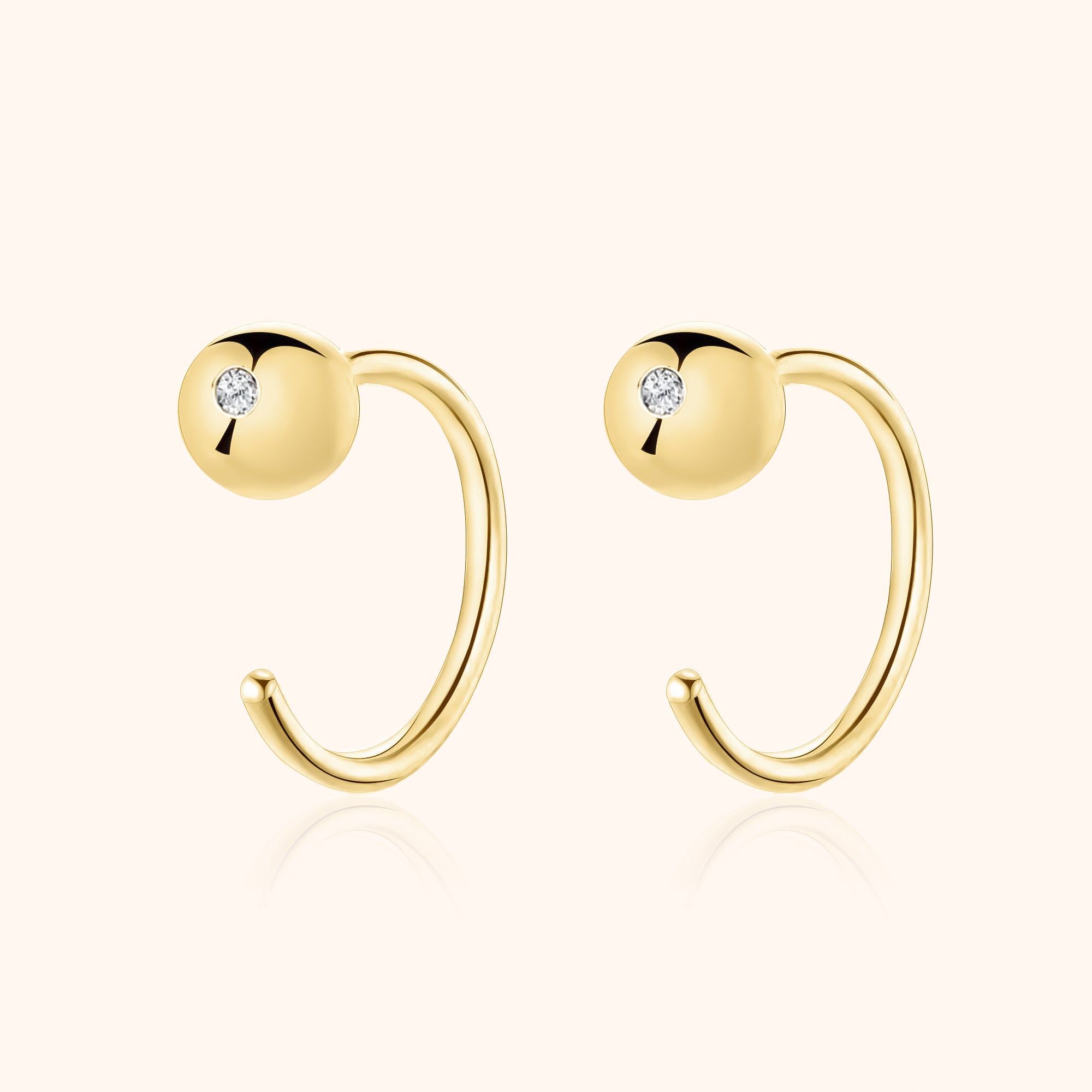 Orecchini Bolita Semi-Areta - Chiara Jewels