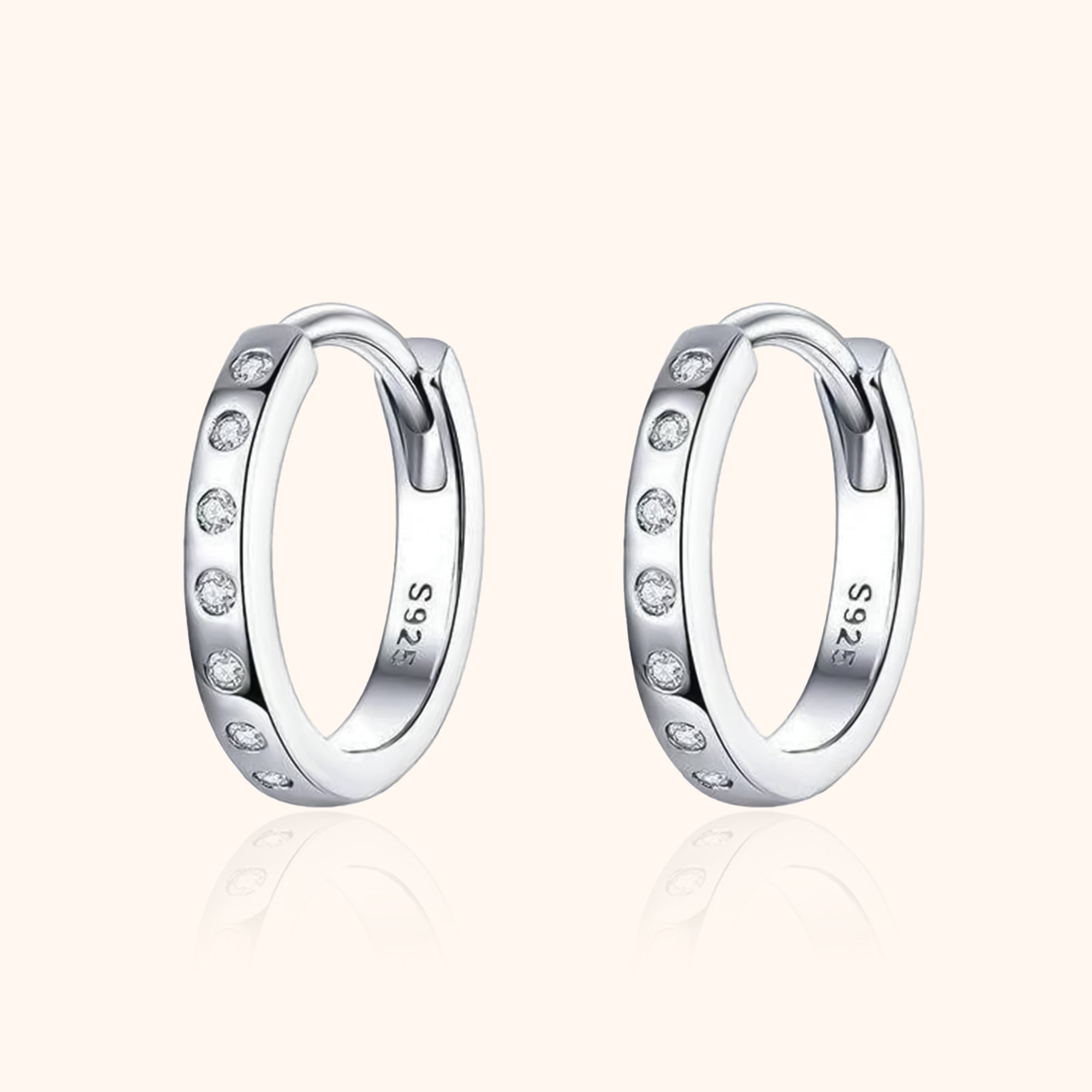 Orecchini Cerchi Scintillanti - Chiara Jewels