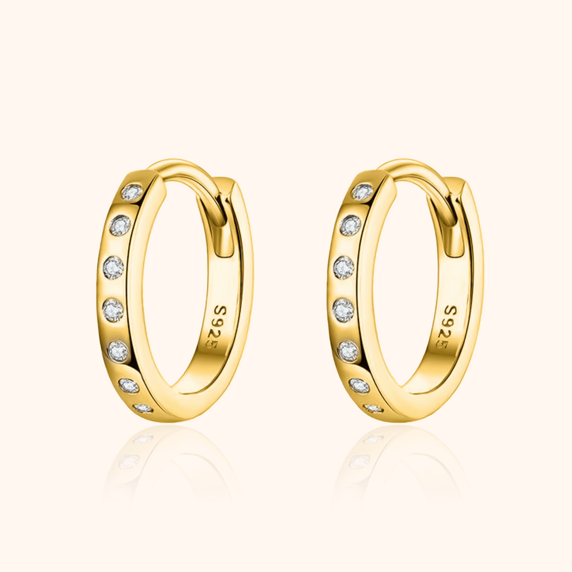 Orecchini Cerchi Scintillanti - Chiara Jewels