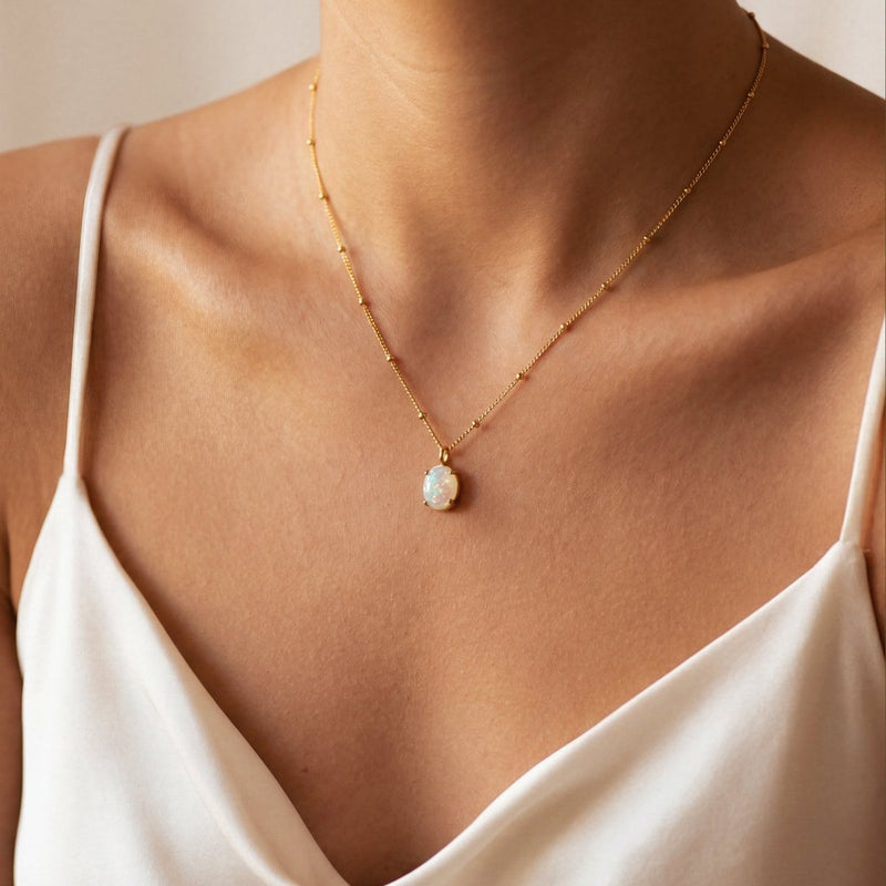 Collana Opale Iridescente