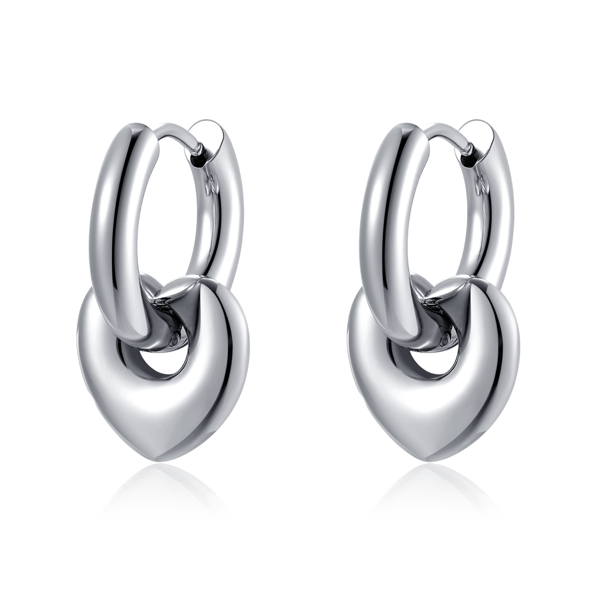 Orecchini Cerchio Cuore Profondo
