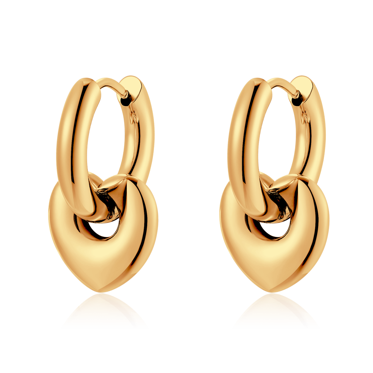 Orecchini Cerchio Cuore Profondo