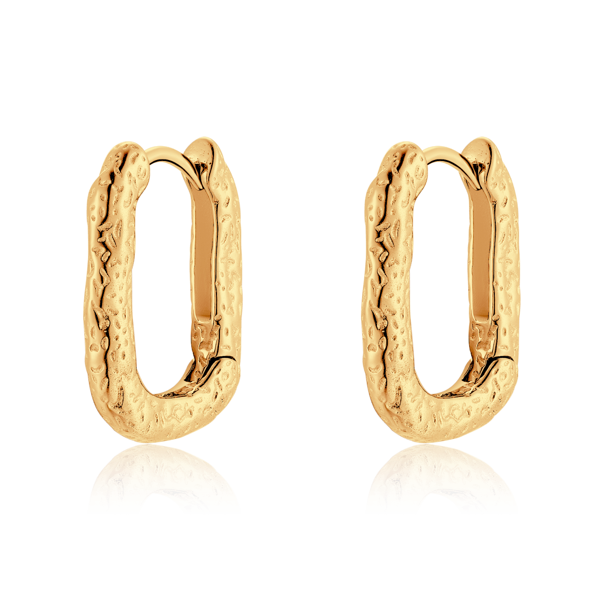 Orecchini Cerchi Martellati