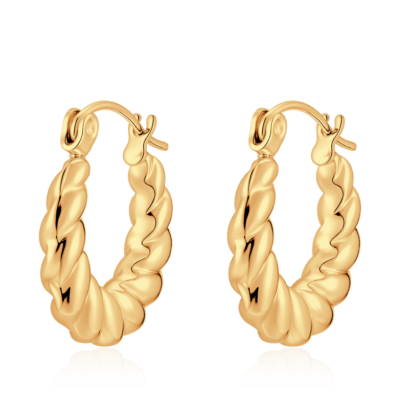 Orecchini Cerchio Contorti