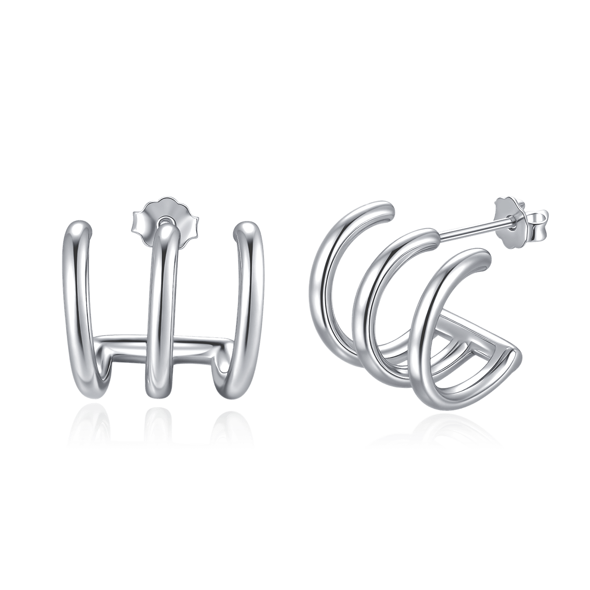 Orecchini Semicerchio Triple Archi