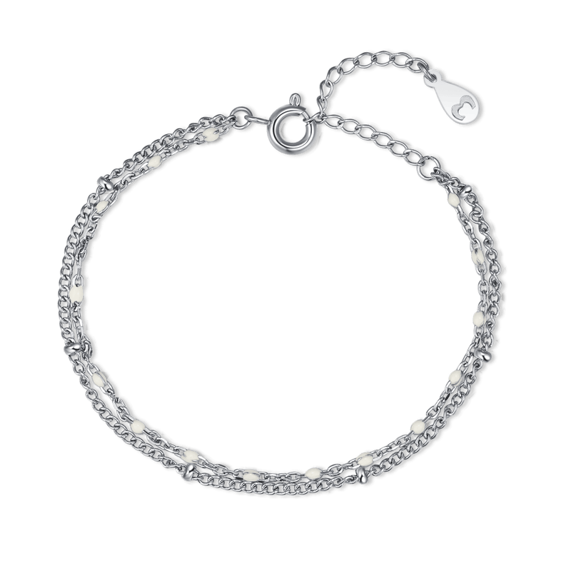 Bracciale Perline Bianche