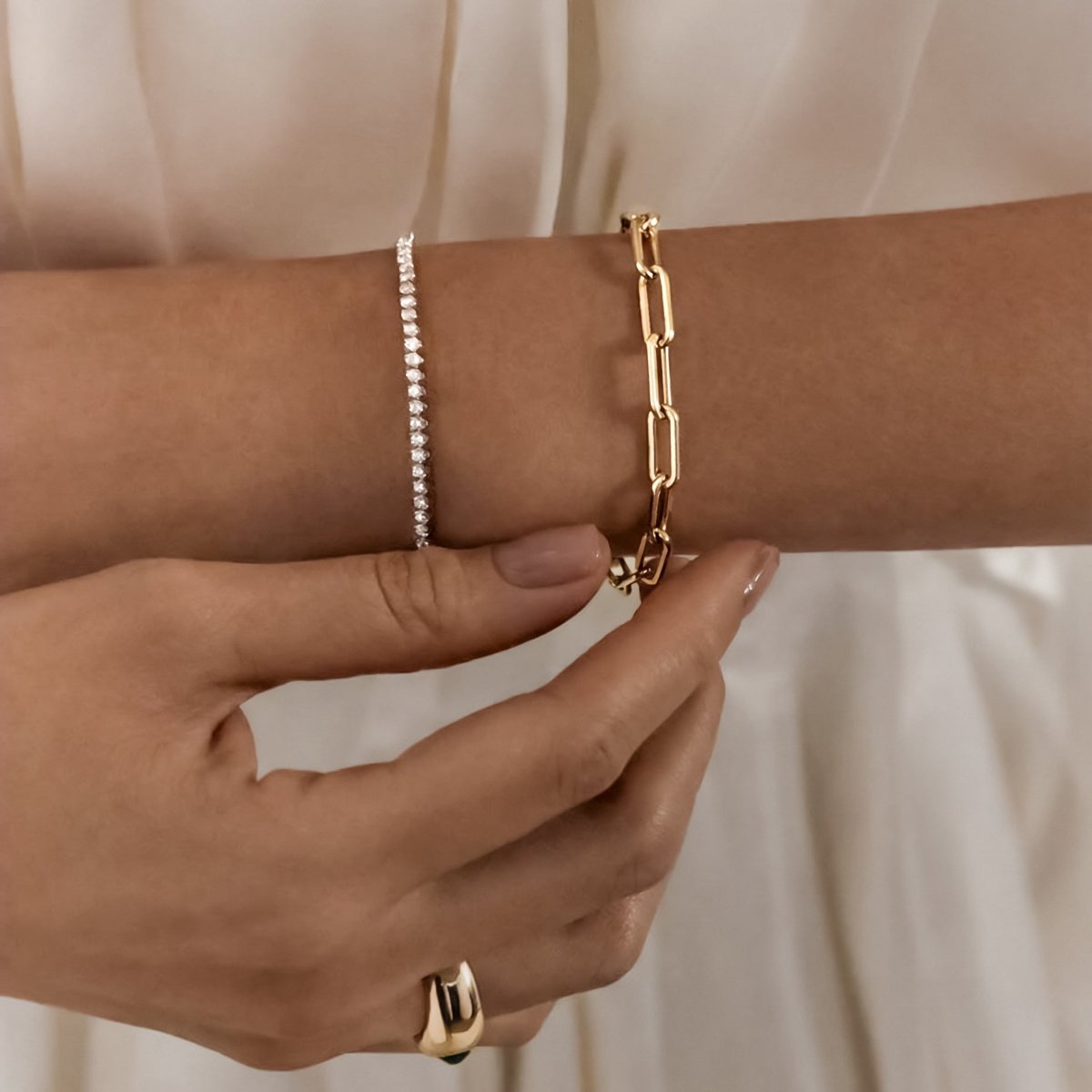 Bracciale Maglia Rettangolare