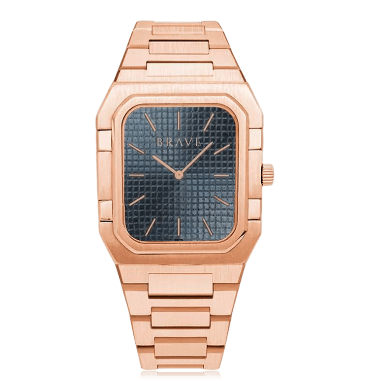 Orologio ~ Brando BRAVE - Rose Gold-Blue