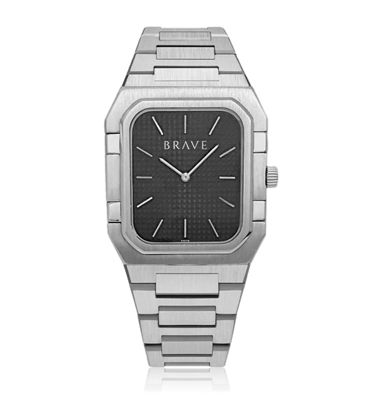 Orologio ~ Brando BRAVE - Argento-Nero