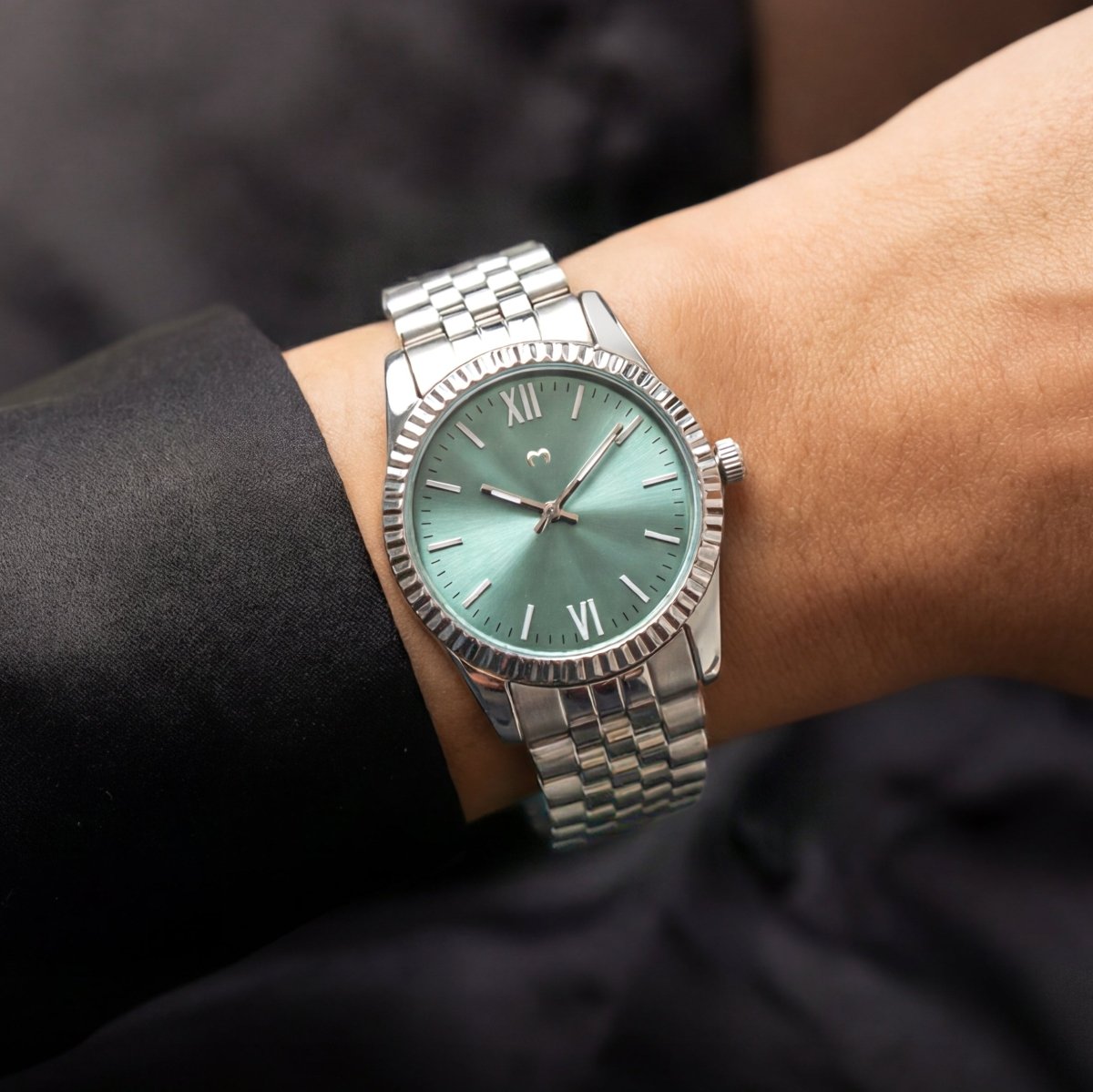 Orologio ~ Century Argento-Verde Tenue