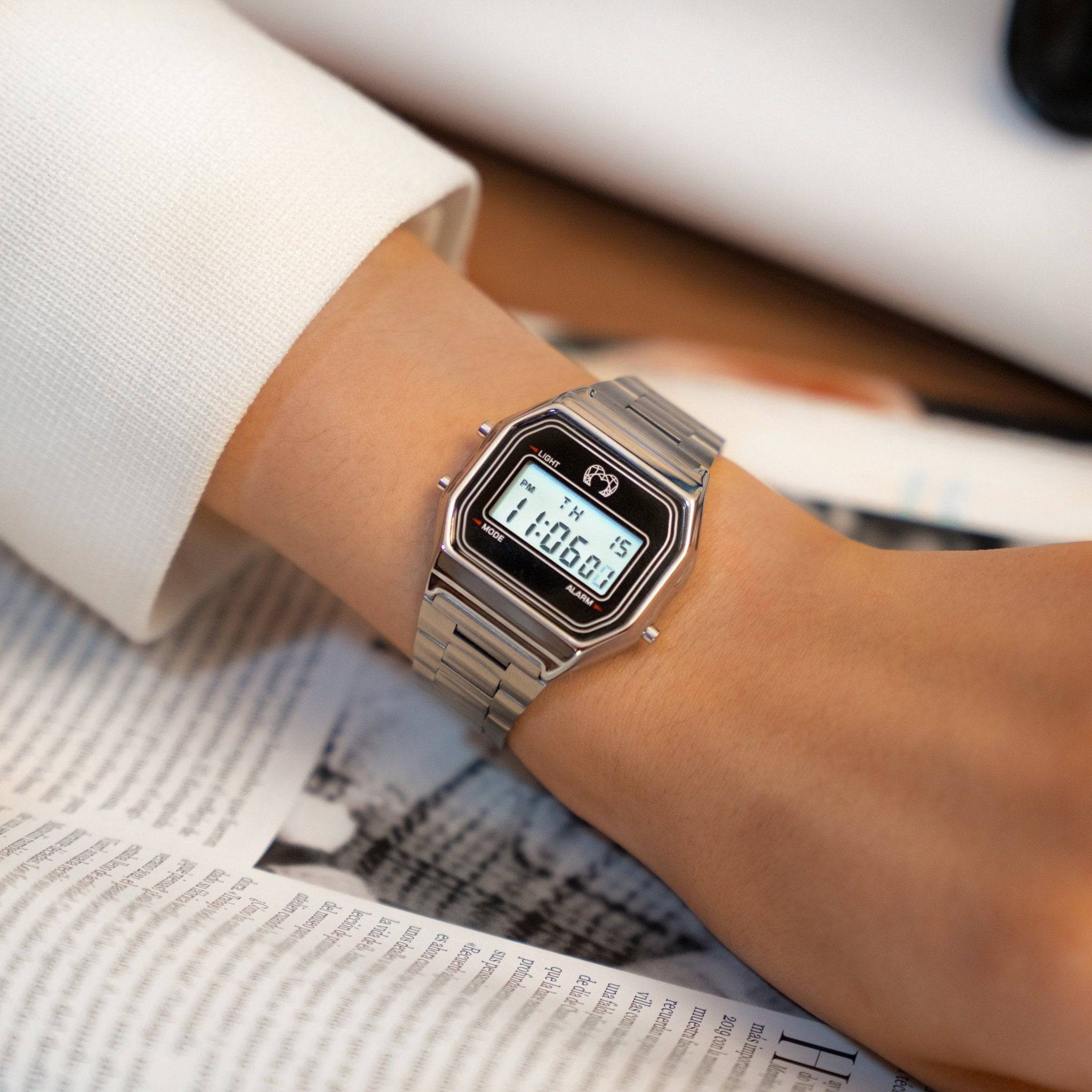 Orologio Digitale Vintage - Argento - Chiara Jewels
