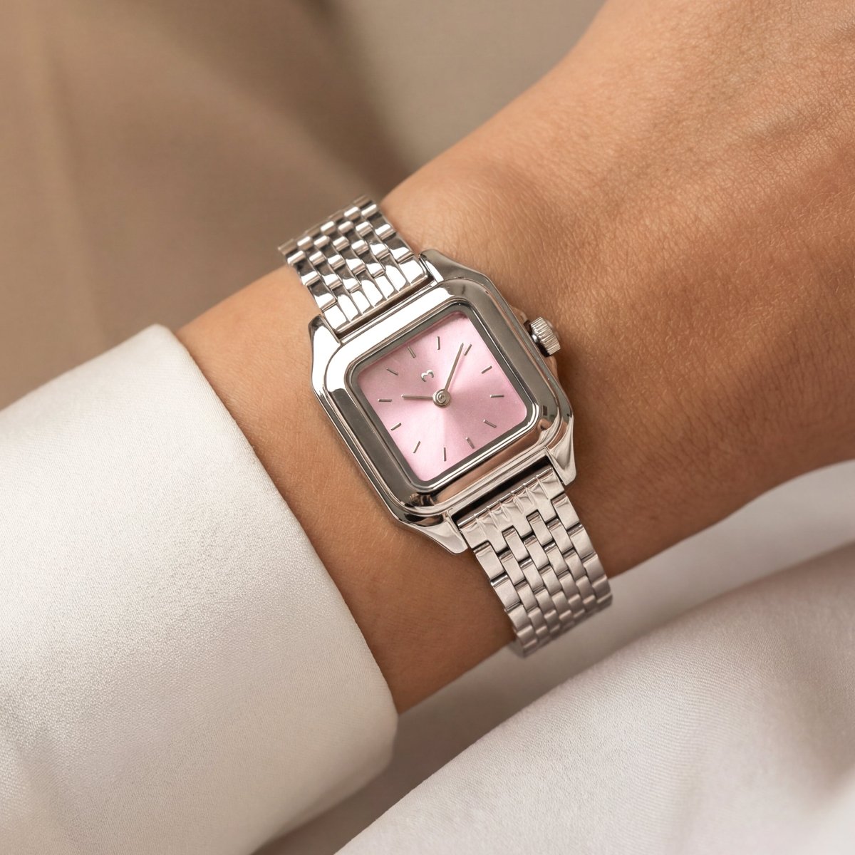 Orologio ~ Hampton Argento-Rosa
