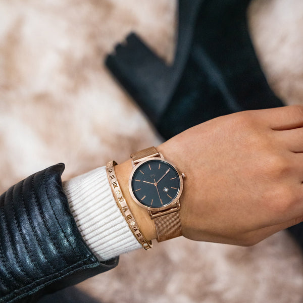 Orologio "Chiara Jewels" ~ RoseBlack - Chiara Jewels