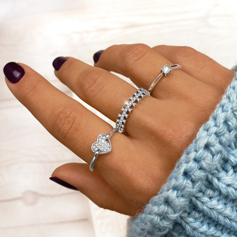 Anello "Zirconia Solitaria"