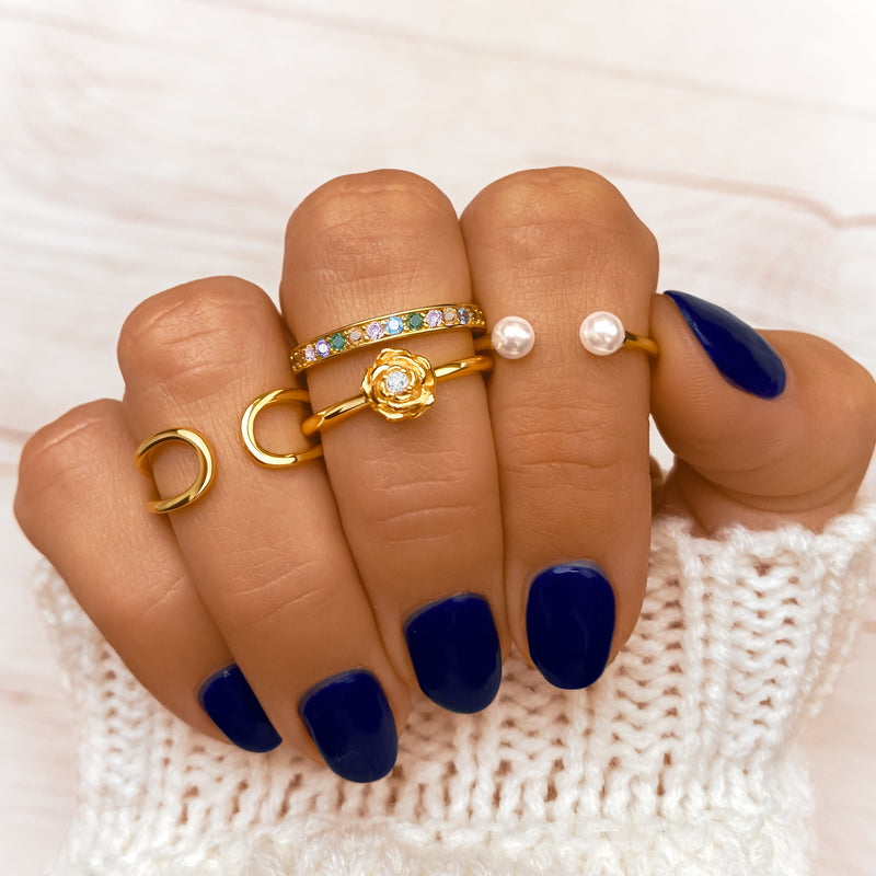 Anello "Doppio Perlato"
