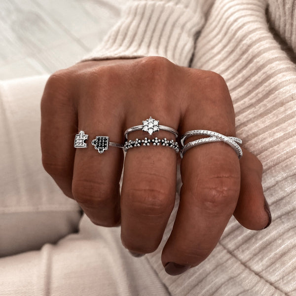 Anello "Crossover Brillante" - Chiara Jewels