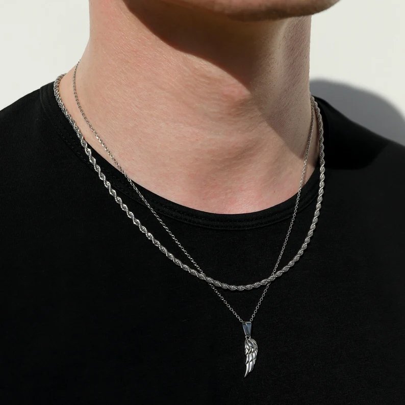 Collana Uomo BRAVE Ala - Chiara Jewels