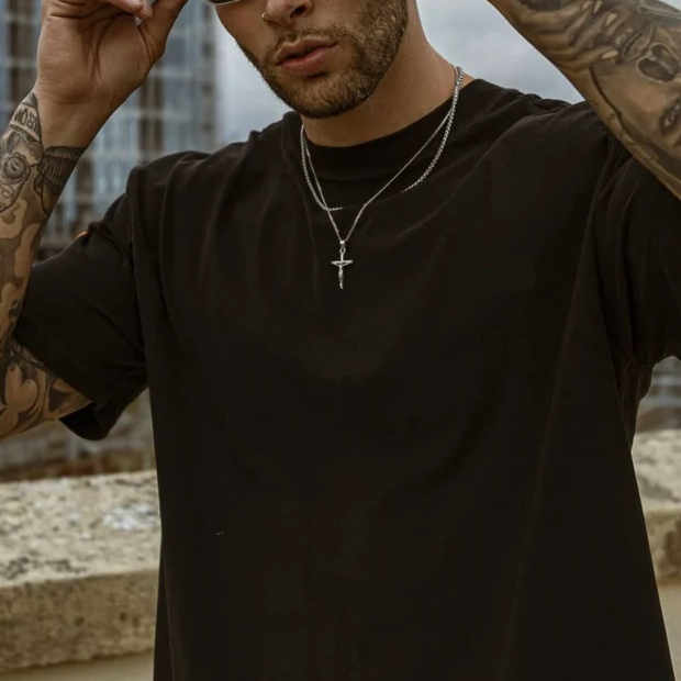 Collana Uomo BRAVE Croce Gesù Cristo - Chiara Jewels