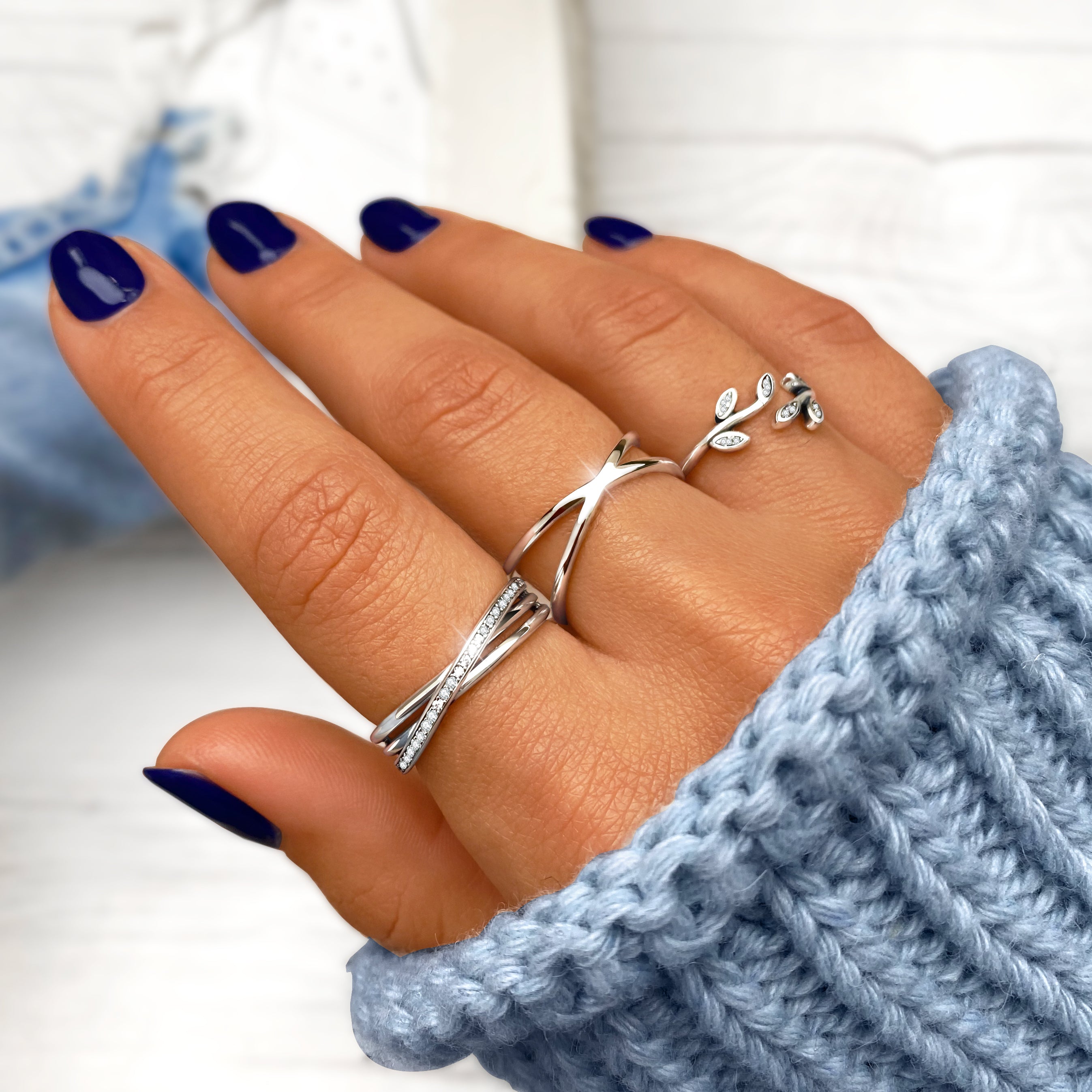 Anello Fogli Brillanti - Chiara Jewels