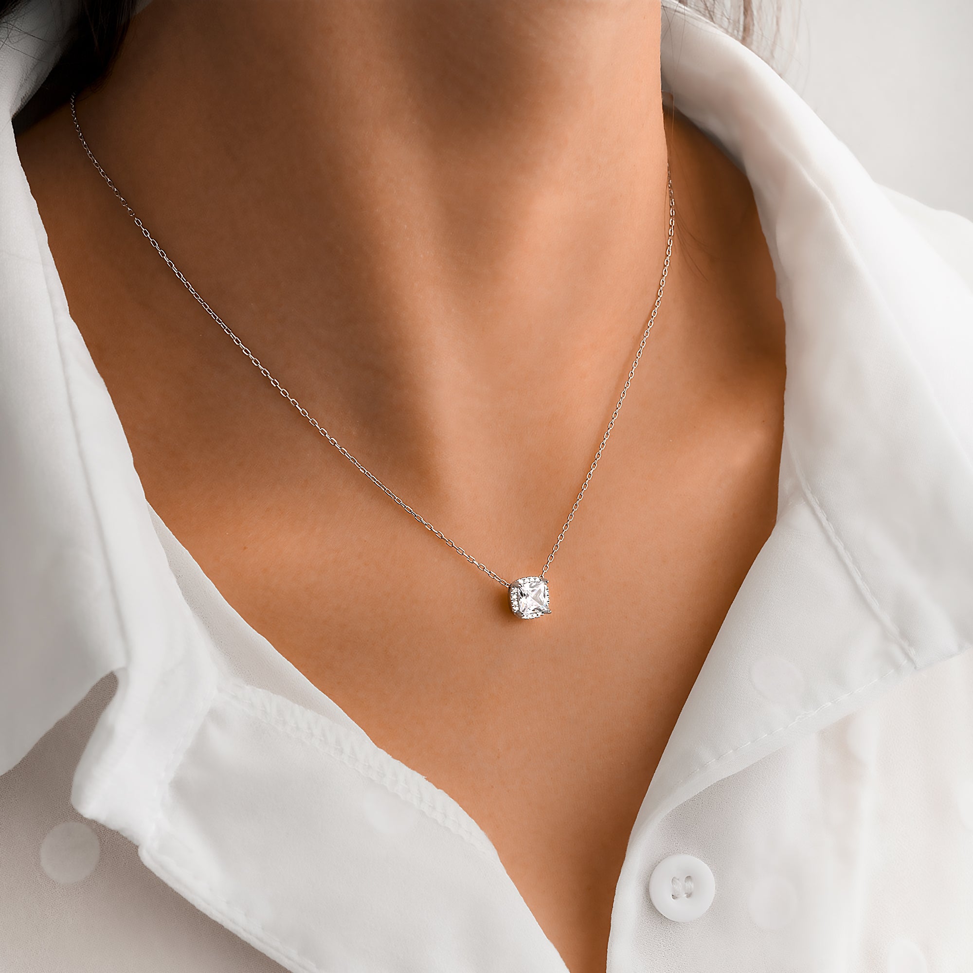 Collana Zirconia Quadrata - Chiara Jewels