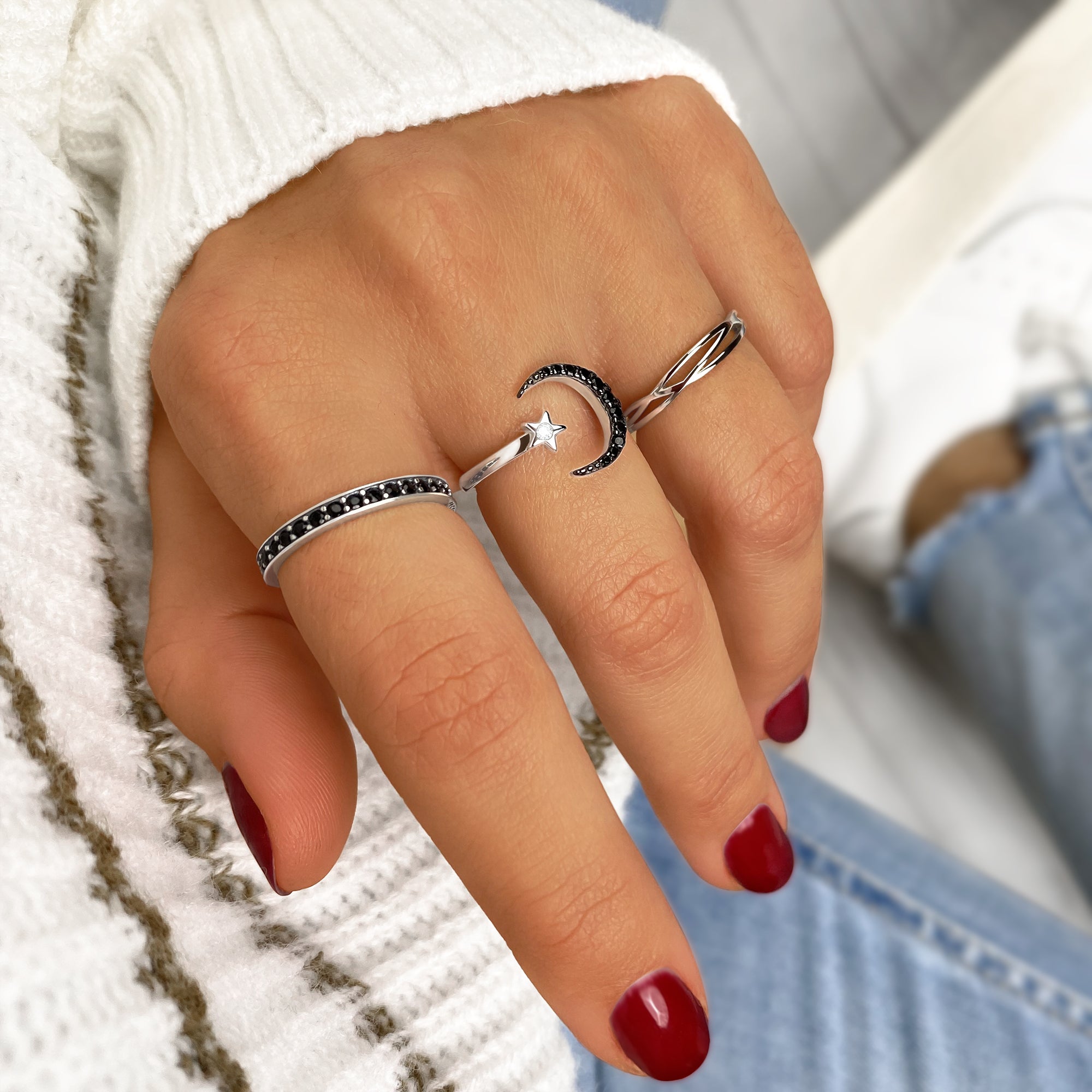 Anello Zircone Nero - Chiara Jewels