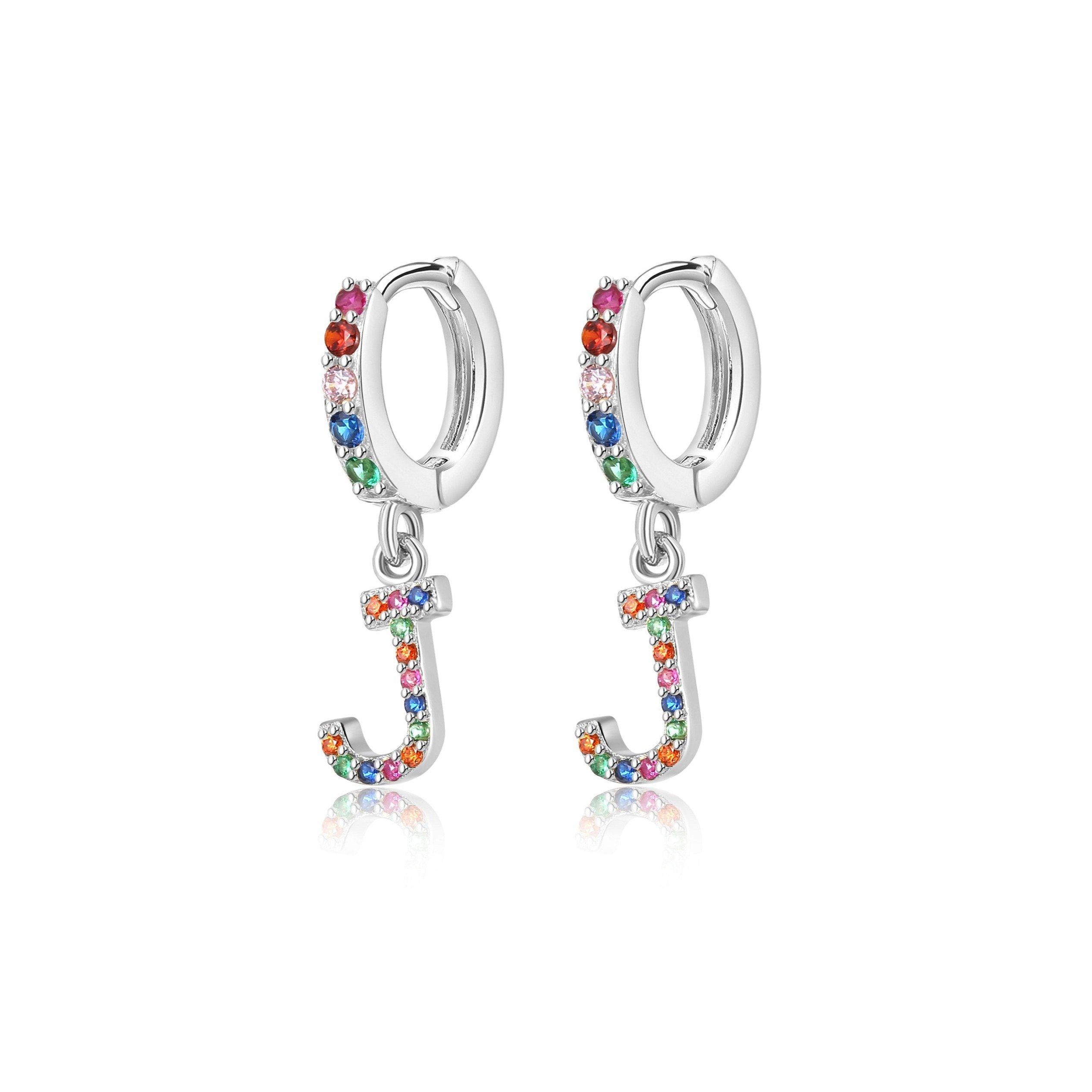 Orecchini "Cerchi Arcobaleno Iniziale" - Chiara Jewels