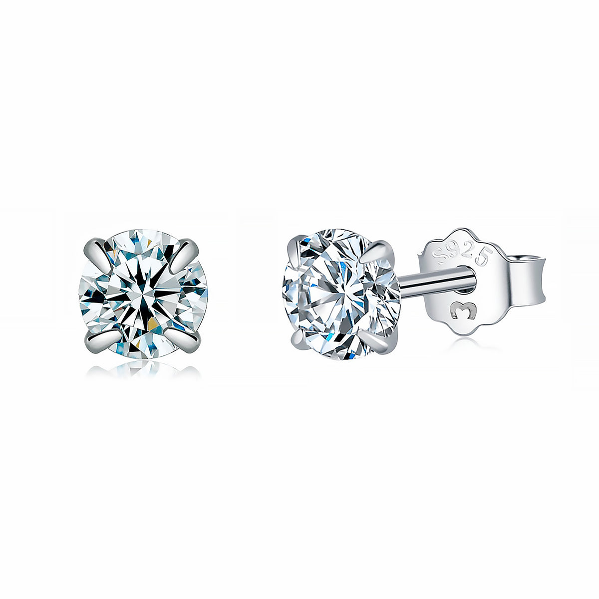 1 pezzo Orecchini a perno con zirconia cubica a stella cieca di moda 1 pezzo Orecchini a perno con zirconia cubica a stella cieca di moda