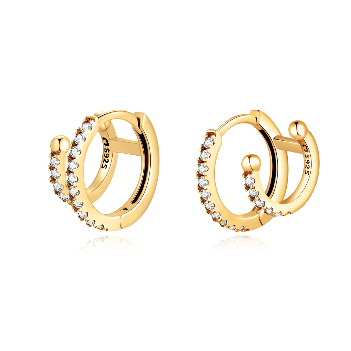 Orecchini Duo Cerchi - Chiara Jewels