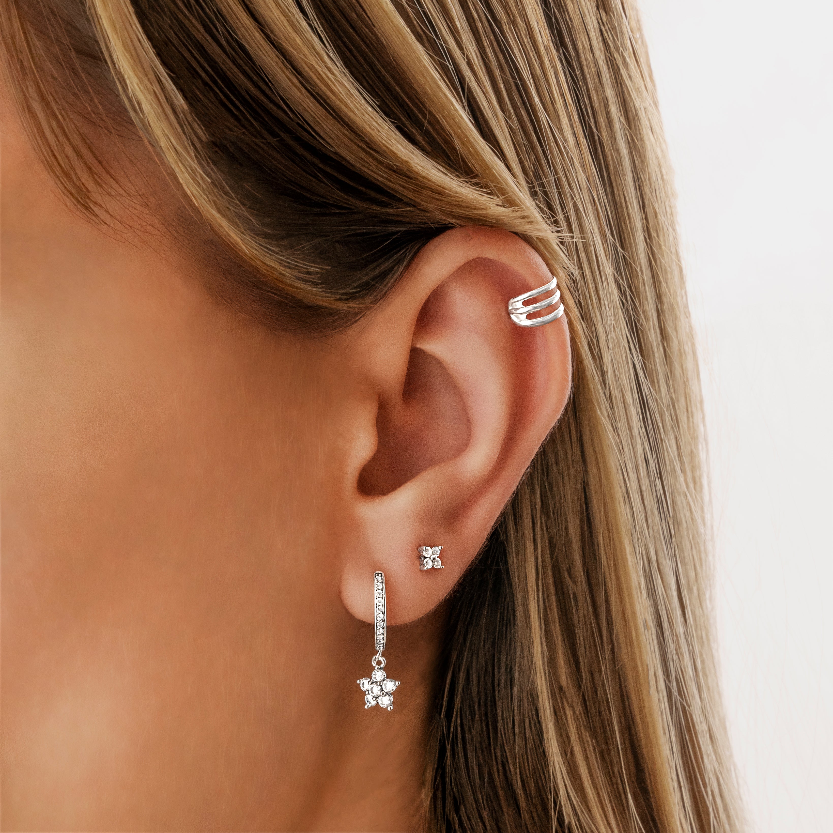 Orecchini Piccolo Fiore Brillante - Chiara Jewels