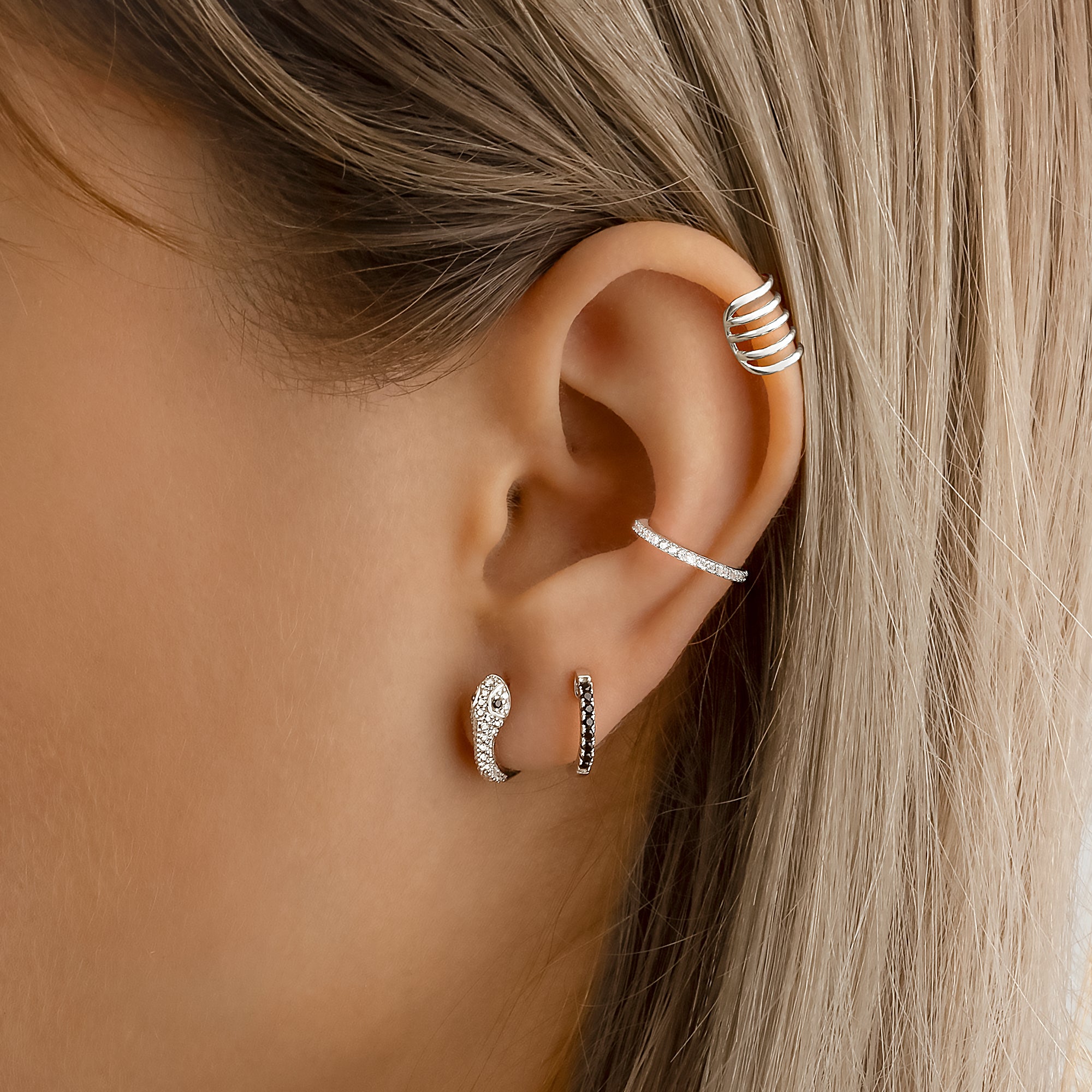 Orecchini Serpente d'argento - Chiara Jewels
