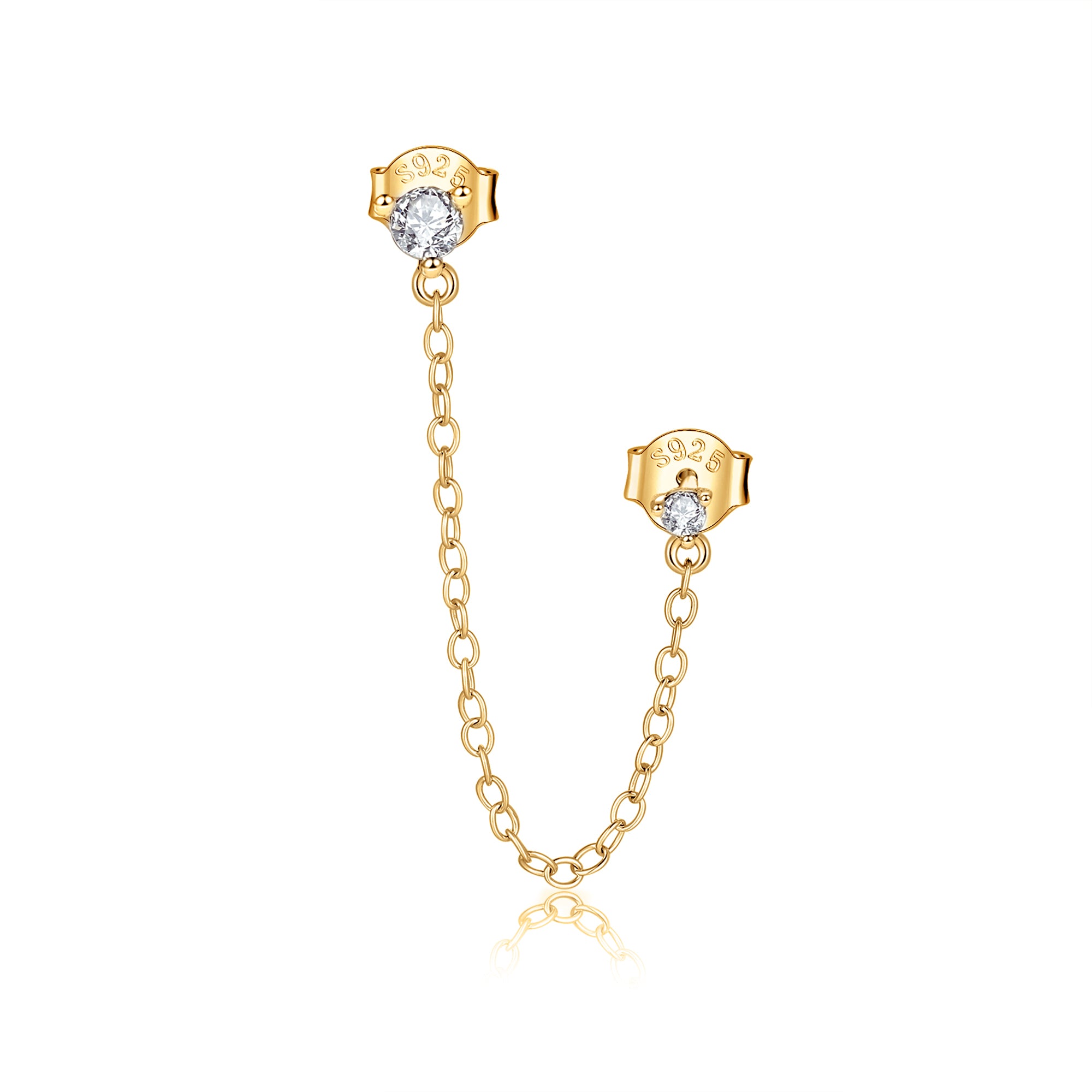 Orecchino "Catena Zirconia" - Chiara Jewels