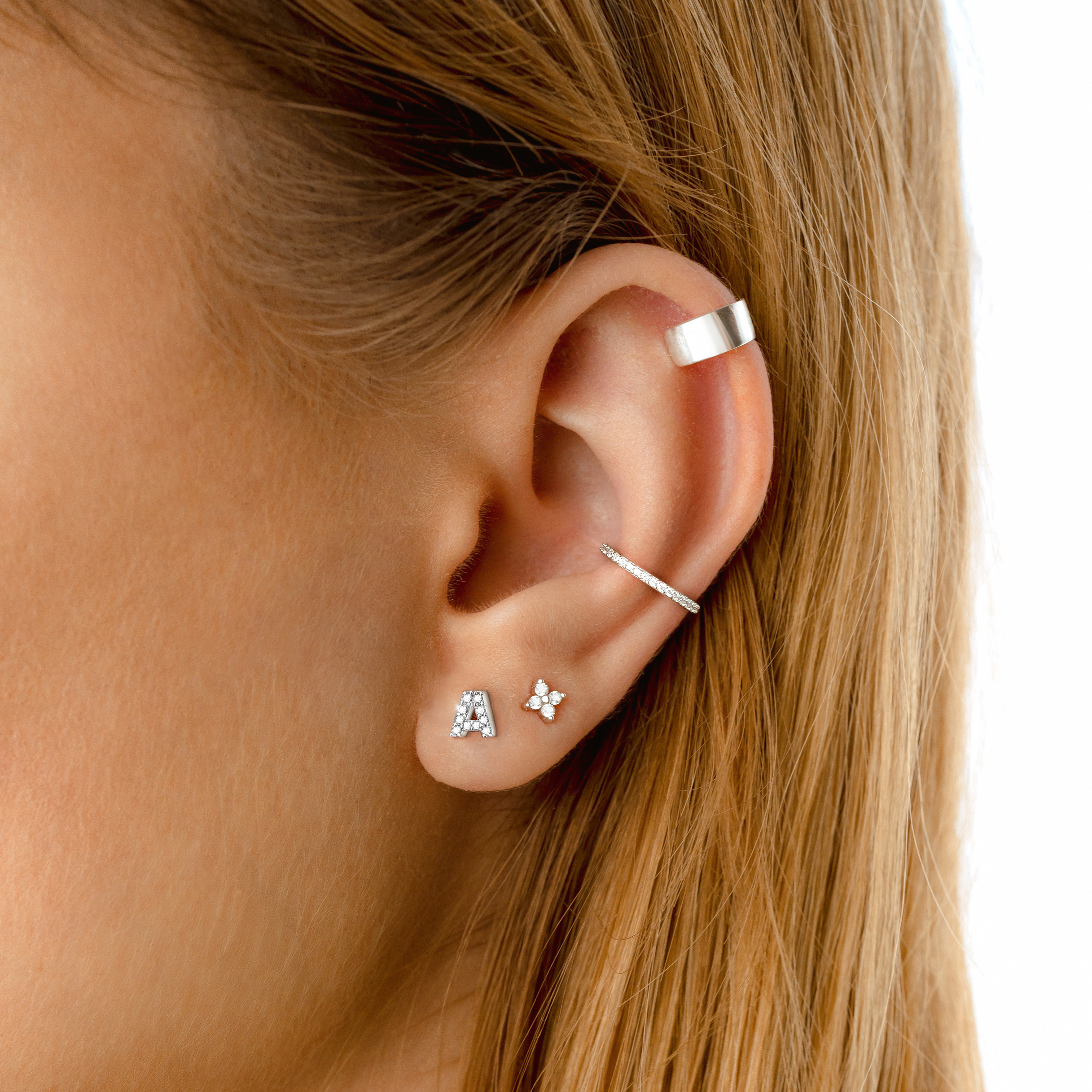 Orecchino "Letterine Bianche" - Chiara Jewels