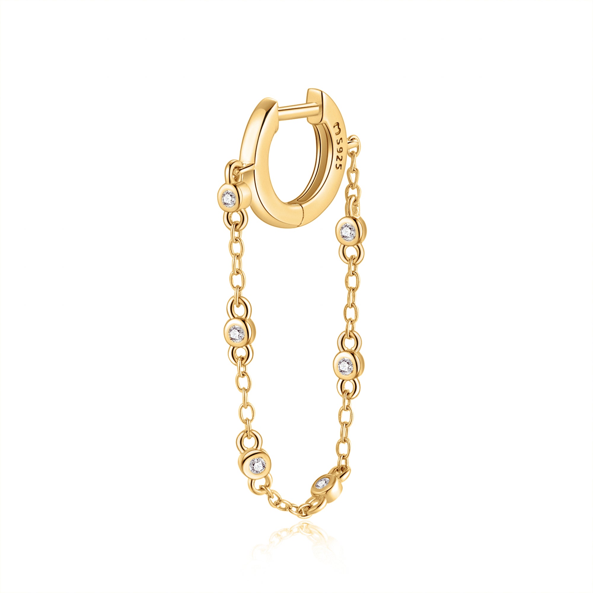 Orecchino Anello Incatenato - Chiara Jewels