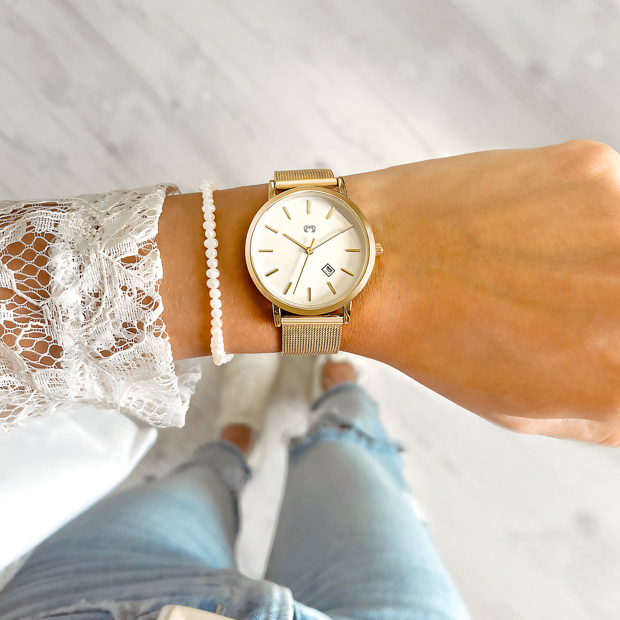 Orologio "Chiara Jewels"~  GoldWhite - Chiara Jewels