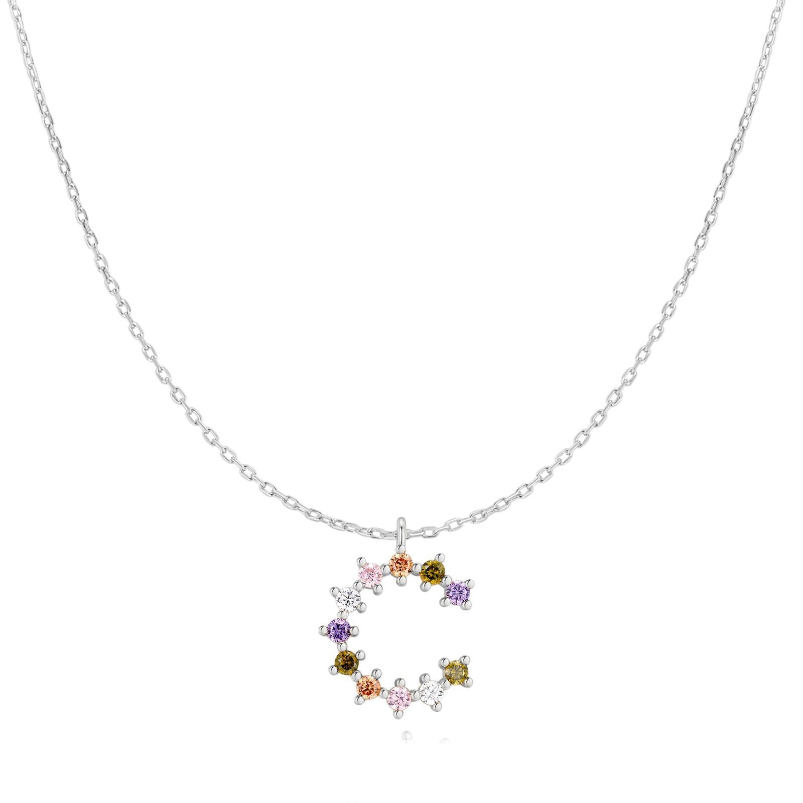 Collana Croce Multicolor Argento Ley 925